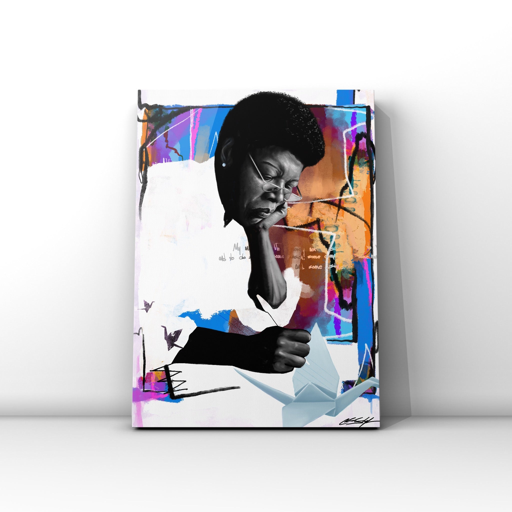 Poetry on a Paper Crane