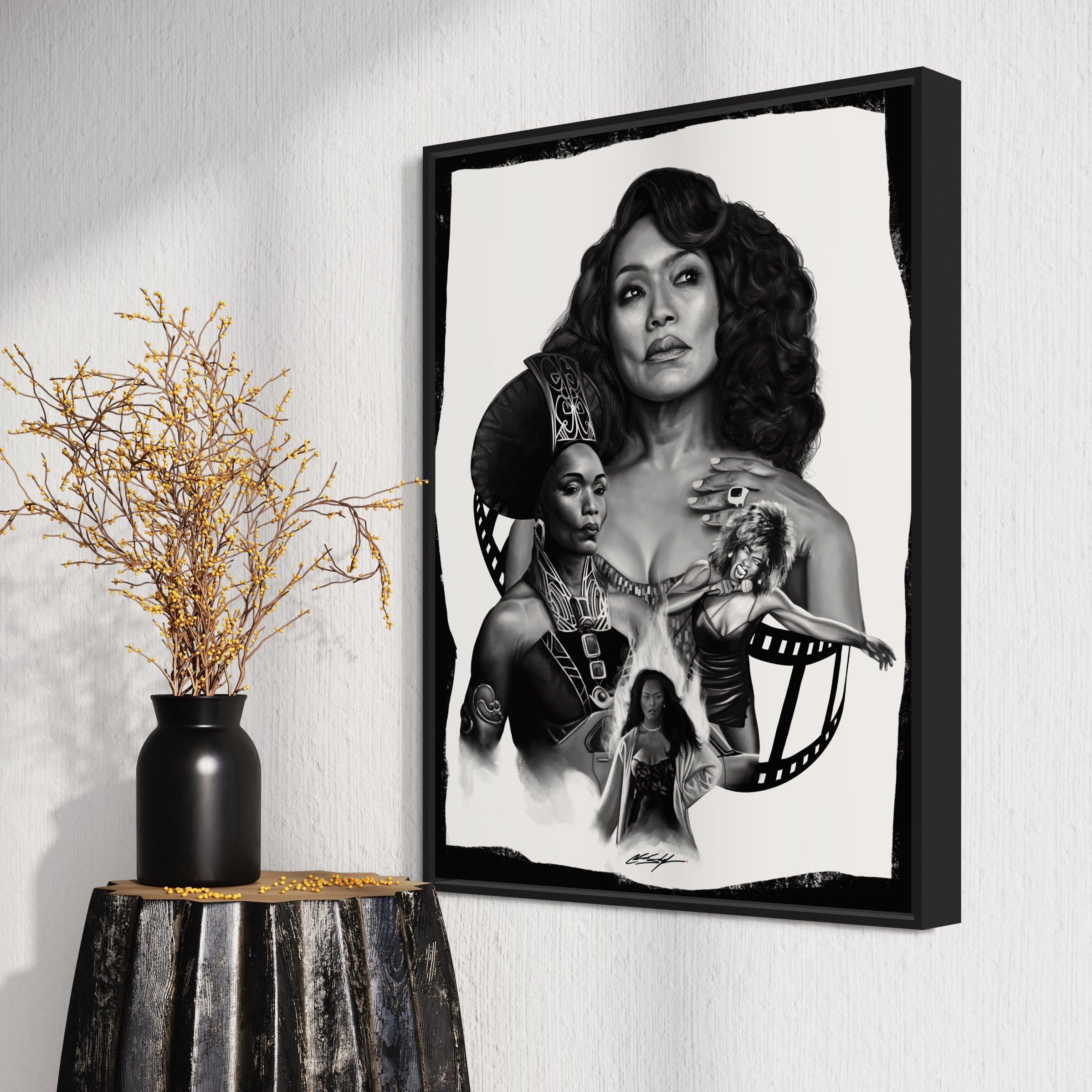 Angela Bassett Tribute Art Print | Classic Cinema Wall Art