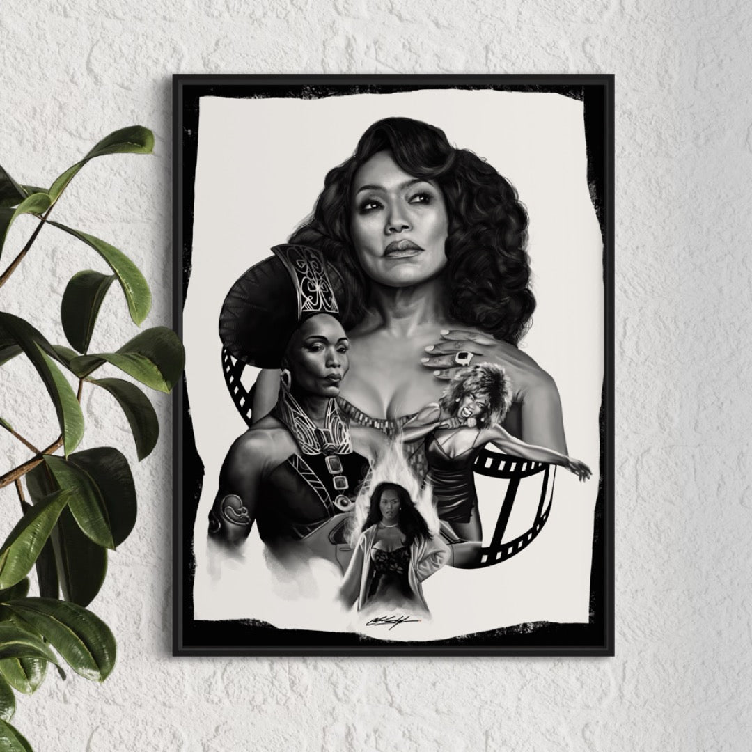 Angela Bassett Tribute Art Print | Classic Cinema Wall Art