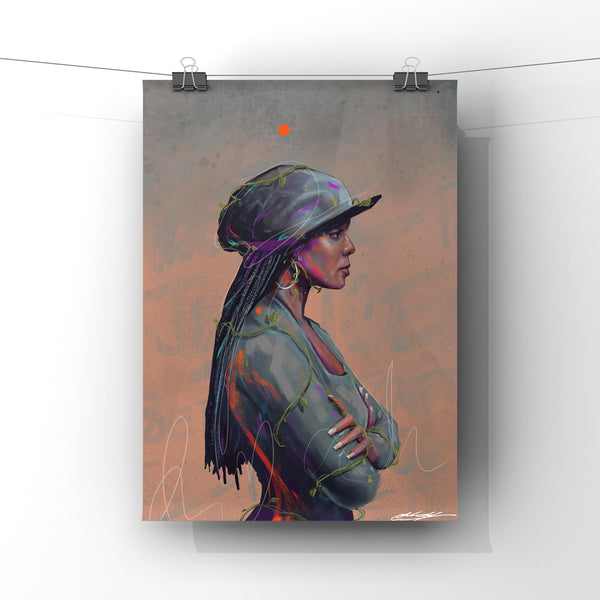 Poetic Justice Janet Art Print