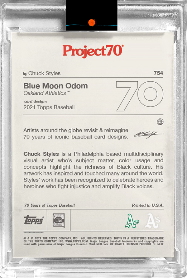 OFFICIAL ARTIST SIGNATURE COLLECTION - BLUE X/10- PROJECT70 JOHN "BLUE MOON" ODOM BY CHUCK STYLES