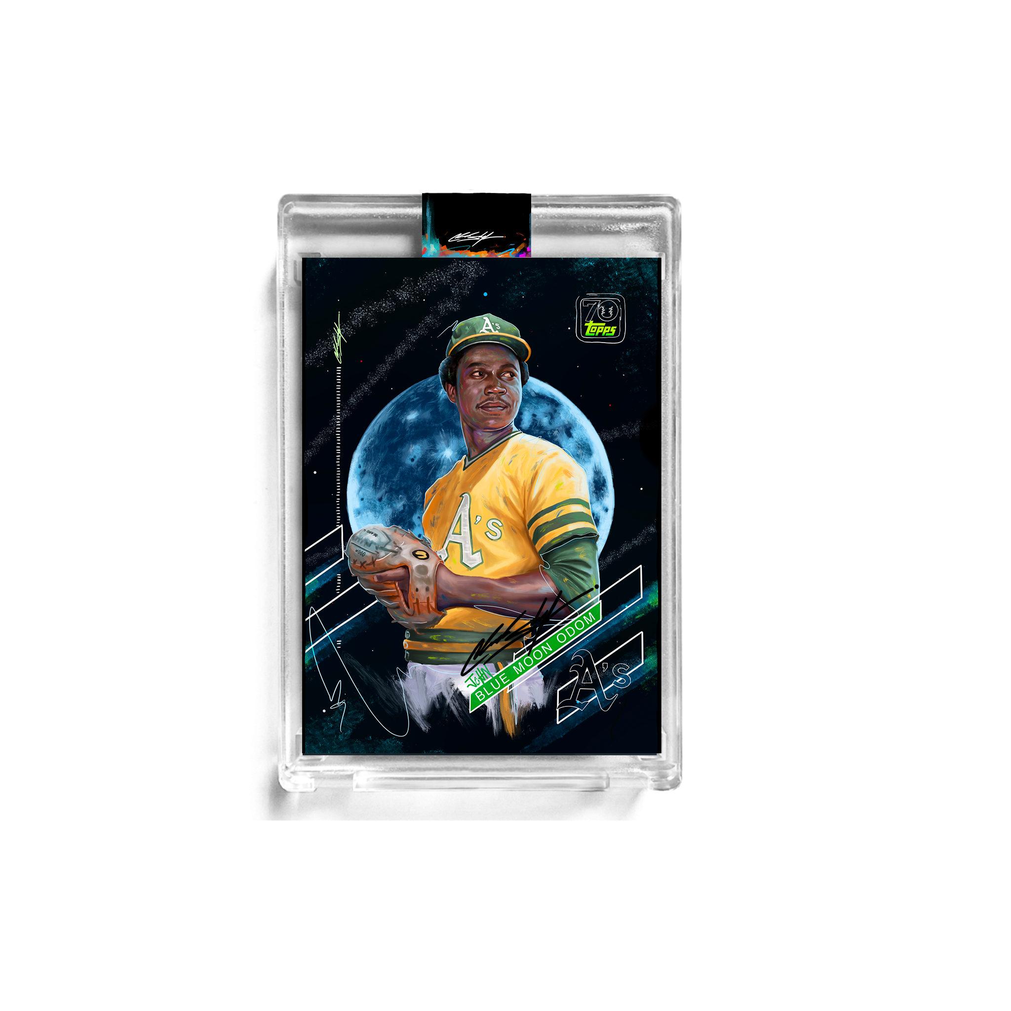 OFFICIAL ARTIST SIGNATURE COLLECTION - BLACK X/15- PROJECT70 JOHN "BLUE MOON" ODOM BY CHUCK STYLES