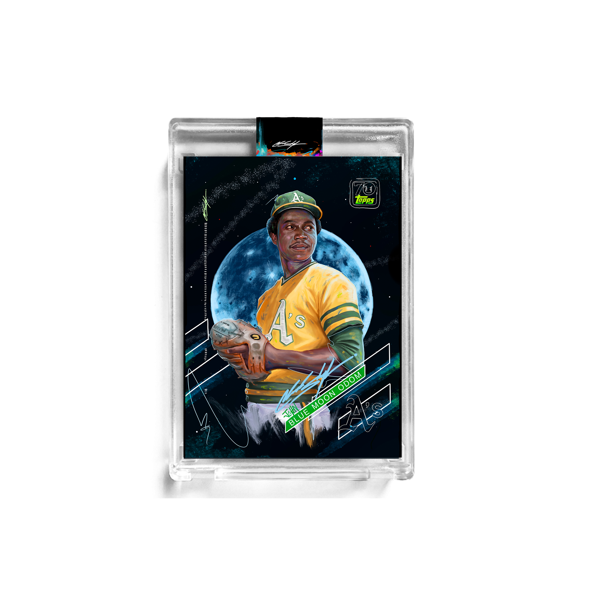 OFFICIAL ARTIST SIGNATURE COLLECTION - BLUE X/10- PROJECT70 JOHN "BLUE MOON" ODOM BY CHUCK STYLES