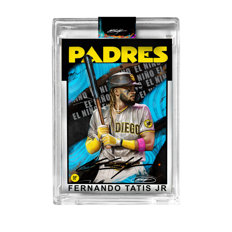 OFFICIAL ARTIST SIGNATURE COLLECTION - BLACK X/30- PROJECT70 FERNANDO TATIS JR. BY CHUCK STYLES