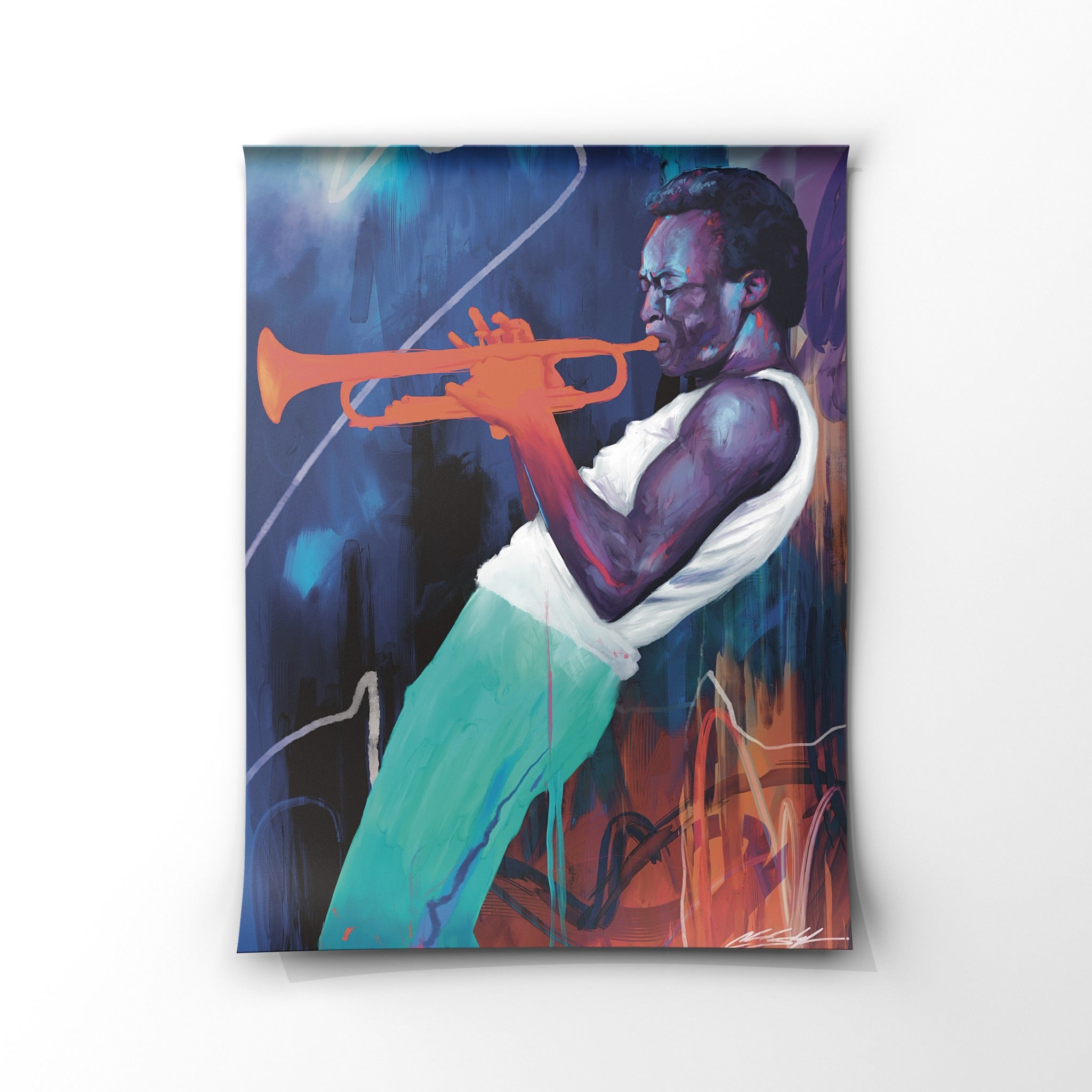 Miles Davis Contemporary Jazz Art