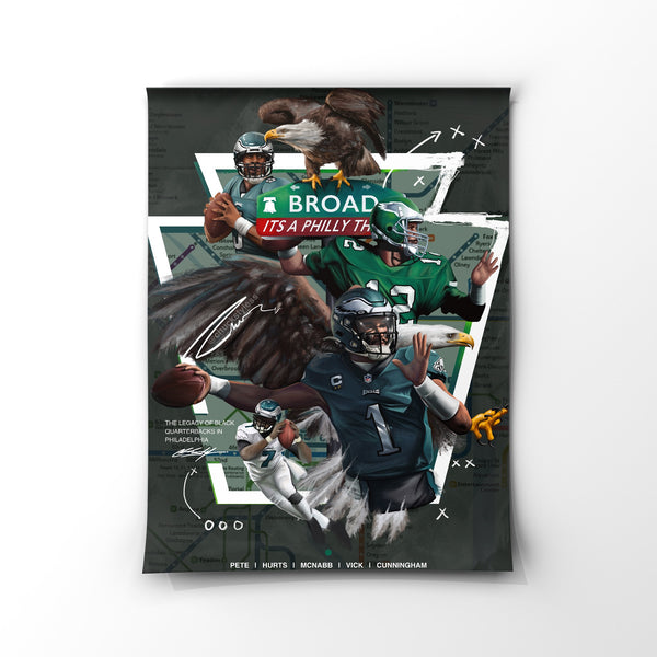 LEGACY OF EAGLES PHILLY QBS Canvas Print