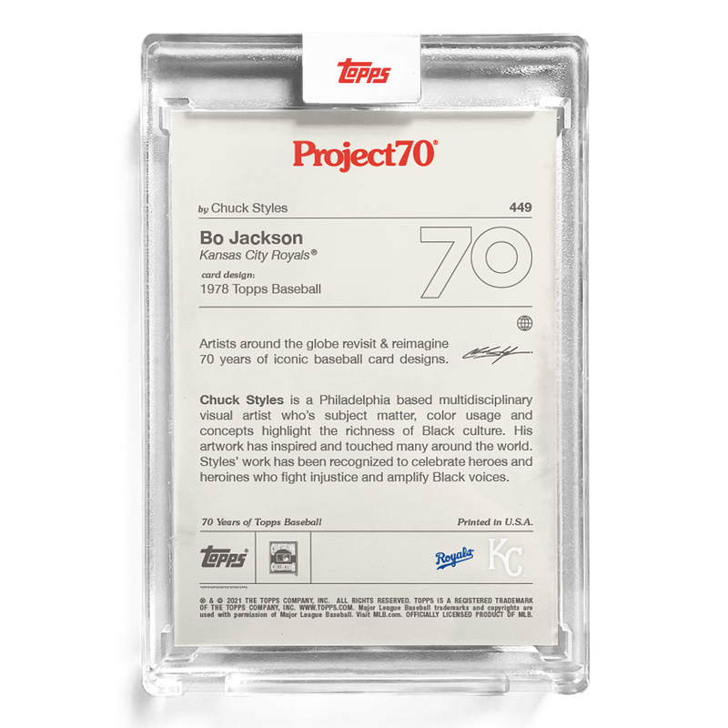 Topps Bo Jackson Project70 Card