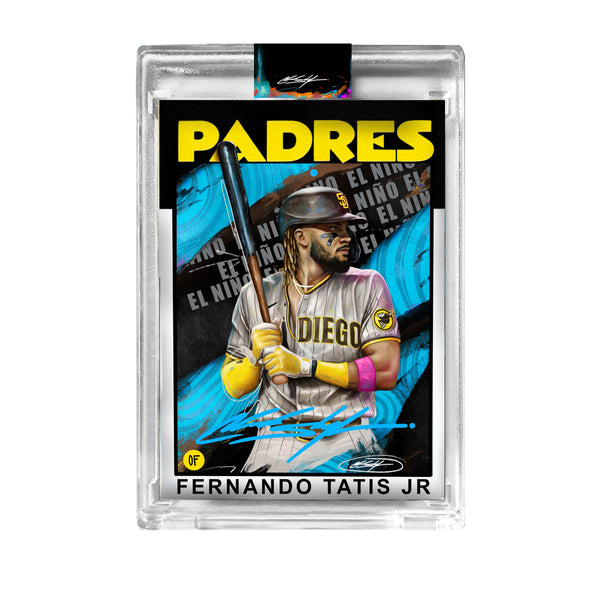 OFFICIAL ARTIST SIGNATURE COLLECTION - BLUE X/15- PROJECT70 FERNANDO TATIS JR. BY CHUCK STYLES